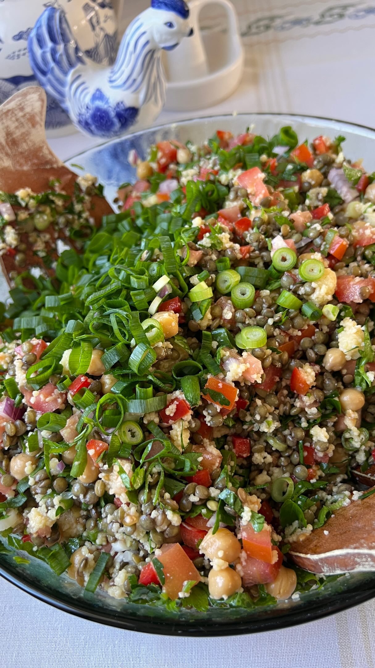 French Lentil, Couscous & Chickpea Salad