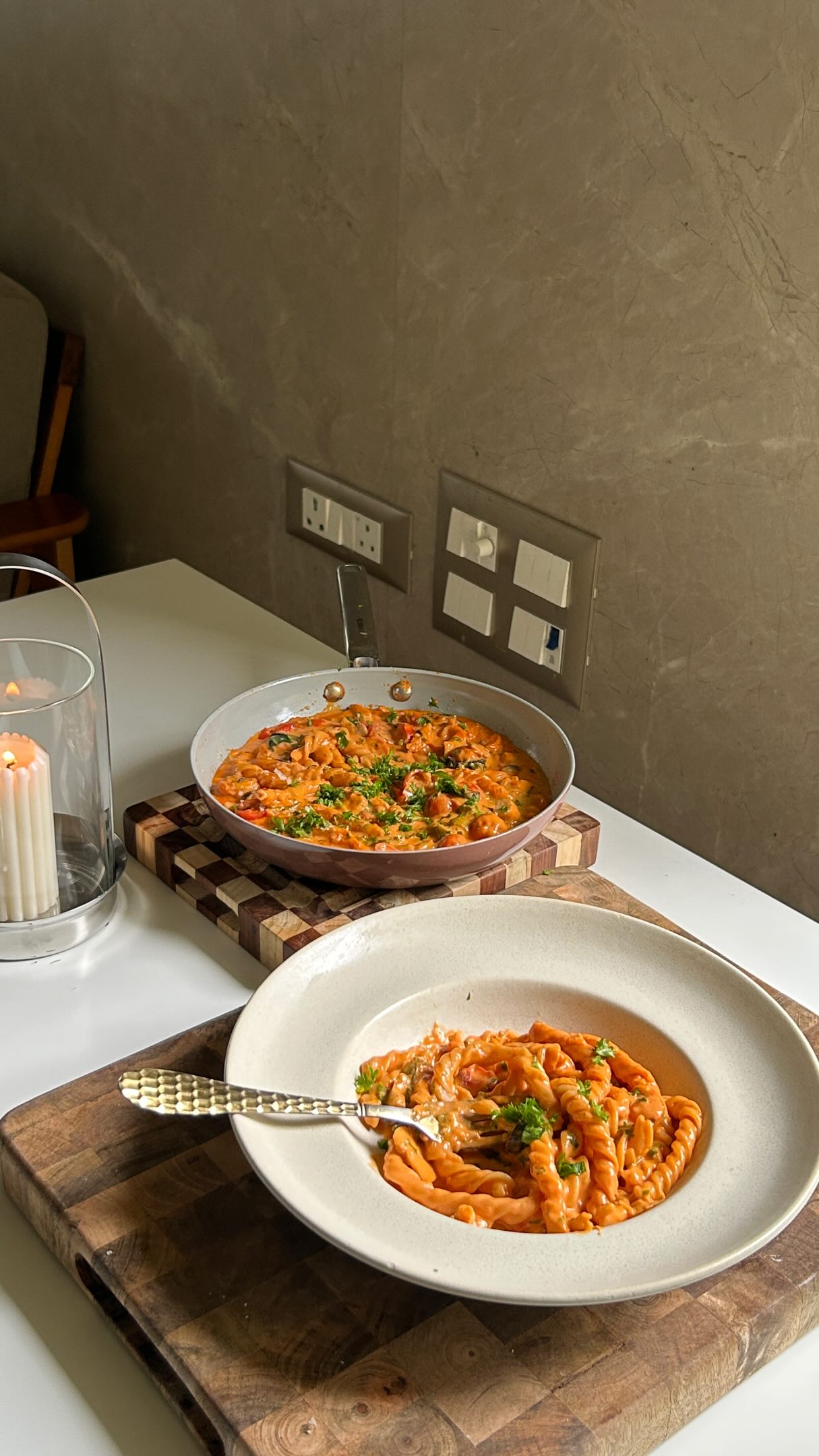 Lazy Girl One-Pan Creamy Tomato Pasta