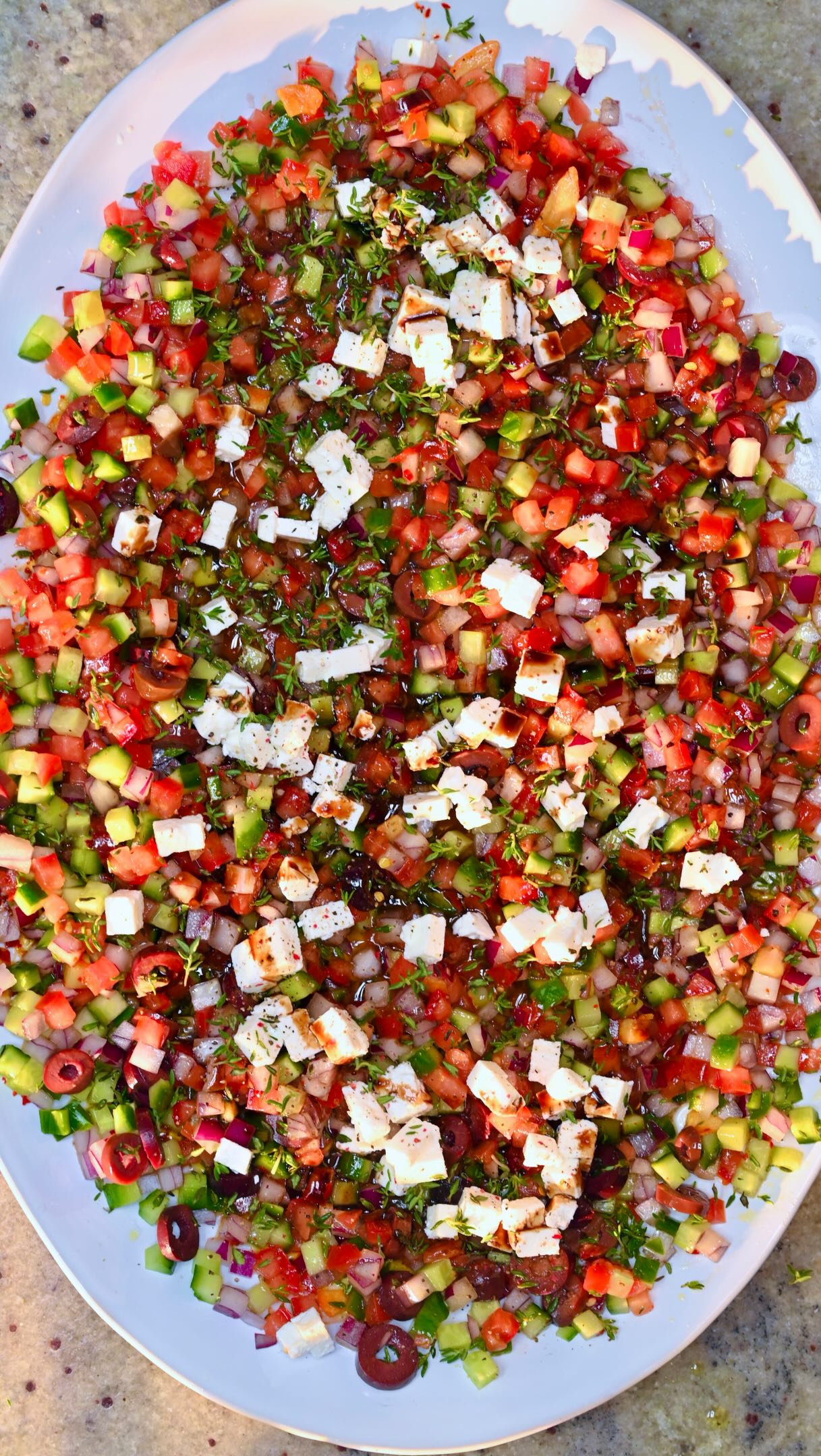 Loaded Mediterranean Bread Dip