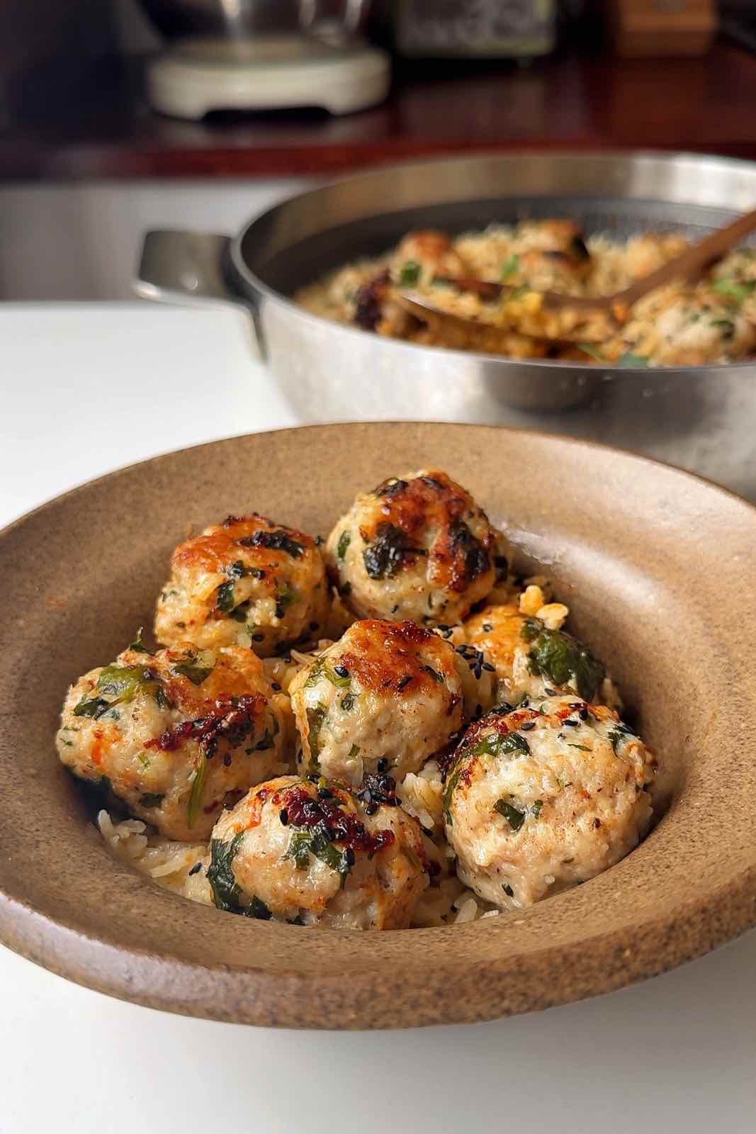 The BEST Thai Chicken Meatballs